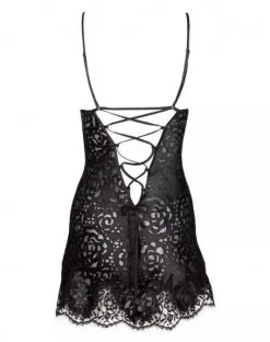 Babydoll Lise Charmel Dressing Floral (Noir) -Soutien Gorge Soldes babydoll lise charmel dressing floral noir 2