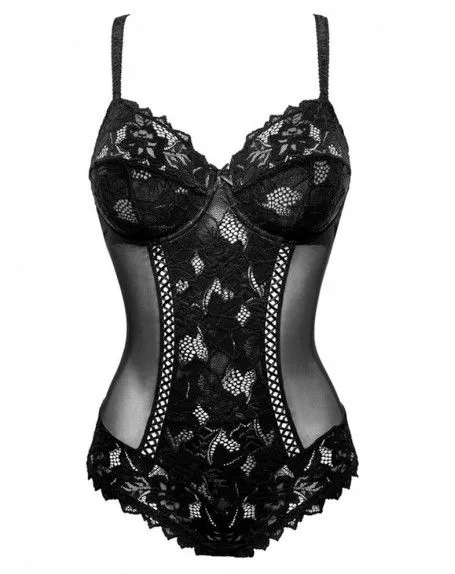 Sans Complexe Lingerie Body Arum By Sans Complexe (Noir) 6 Sans Complexe Lingerie Body Arum By Sans Complexe (Noir) – Image 4