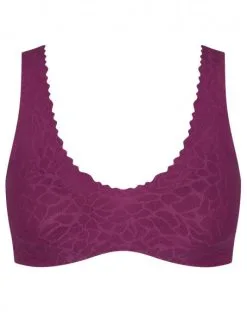 Brassière Sloggi Zero Feel Lace (Wine) -Soutien Gorge Soldes brassiere sloggi zero feel lace wine 2
