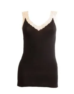Débardeur Dentelle Leavers Oscalito 3300 (Black Beige)