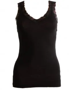 Débardeur Dentelle Leavers Oscalito 3300 (Noir)