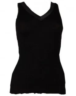 Débardeur Oscalito Plissé Bord Satin 4247 (Noir)