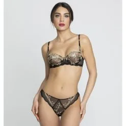 Lise Charmel Déesse En Glam String ACH0015 Or Glamour -Soutien Gorge Soldes lise charmel deesse en glam string ach0015 or glamour 1 3