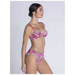 Lise Charmel Envolée De Fleurs Fuchsia Shorty ACH0483 -Soutien Gorge Soldes lise charmel envolee de fleurs fuchsia shorty ach0483 3