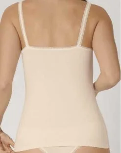 Lot De 2 Débardeurs Bretelles Spaghettis Sloggi GO (Coton Bio) Poudré -Soutien Gorge Soldes lot de 2 debardeurs bretelles spaghettis sloggi go coton bio poudre 2