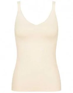 Lot De 2 Débardeurs Bretelles Spaghettis Sloggi GO (Coton Bio) Poudré -Soutien Gorge Soldes lot de 2 debardeurs bretelles spaghettis sloggi go coton bio poudre 3