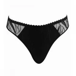 LOUISA BRACQ JULIA NOIR SLIP 477-30 -Soutien Gorge Soldes louisa bracq julia slip noir 2