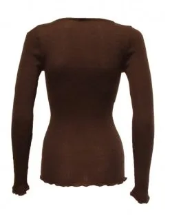 Maillot De Corps Col V Oscalito 3486 (Chocolat) -Soutien Gorge Soldes maillot de corps col v oscalito 3486 chocolat 1