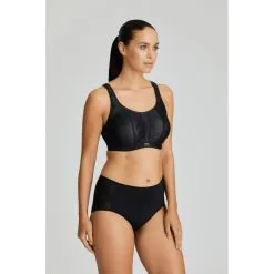 PRIMA DONNA PrimaDonna Sport The Game Noir Slip Taille Haute 6000550 -Soutien Gorge Soldes prima donna sport the game noir slip taille haute 6000550 5