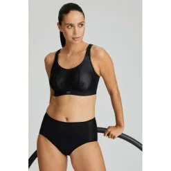 PRIMA DONNA PrimaDonna Sport The Game Noir Slip Taille Haute 6000550 -Soutien Gorge Soldes prima donna sport the game noir slip taille haute 6000550 7