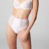 Simone Perele Opaline Blanc Culotte Taille Haute 1B2770.011