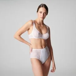 Simone Perele Opaline Blanc Culotte Taille Haute 1B2770.011 -Soutien Gorge Soldes simone perele opaline blanc culotte taille haute 1b2770011 2