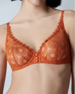 Simone Perele Soutien-gorge Avec Armature Décolleté Plongeant Simone Pérèle Utopia (Ambre Jaipur)