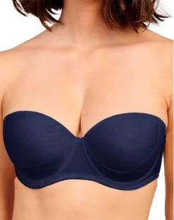Sans Complexe Lingerie Soutien-gorge Bandeau Sans Complexe Lift Up (Bleu Marine)
