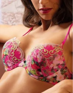 Soutien-gorge Coque Lise Charmel Envolée De Fleurs (Envolée Fuschia) -Soutien Gorge Soldes soutien gorge coque lise charmel envolee de fleurs envolee fuschia 1