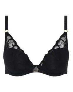 Soutien-gorge Coque Plunge Chantelle Fleurs (Noir) -Soutien Gorge Soldes soutien gorge coque plunge chantelle fleurs noir 3