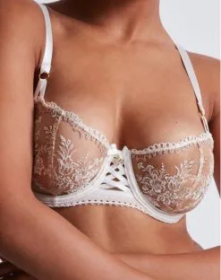 Soutien-gorge Corbeille à Armatures Aubade Trésor Infini (White Wind) -Soutien Gorge Soldes soutien gorge corbeille a armatures aubade tresor infini white wind 1