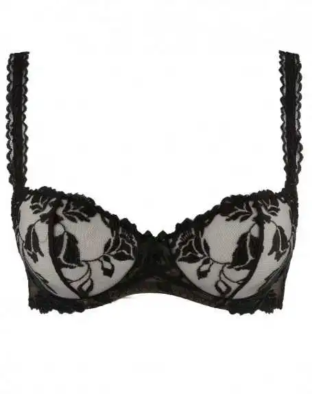 Soutien-gorge Corbeille Armatures Aubade Softessence (Noir) 6 Soutien-gorge Corbeille Armatures Aubade Softessence (Noir) – Image 4