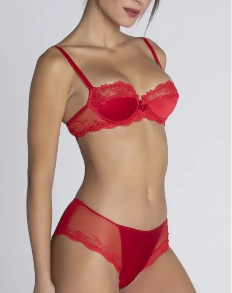Soutien-gorge Corbeille Lise Charmel Splendeur Soie (Splendeur Rouge) 5 Soutien-gorge Corbeille Lise Charmel Splendeur Soie (Splendeur Rouge) – Image 3