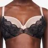 Soutien-gorge Emboîtant Chantelle Midnight Flowers (Noir) -Soutien Gorge Soldes soutien gorge emboitant chantelle midnight flowers noir