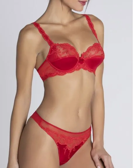 Soutien-gorge Emboîtant Lise Charmel Splendeur Soie (Splendeur Rouge) 4 Soutien-gorge Emboîtant Lise Charmel Splendeur Soie (Splendeur Rouge) – Image 2