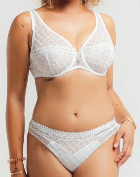 Soutien-gorge Plunge Louisa Bracq Paco (Blanc) 5 Soutien-gorge Plunge Louisa Bracq Paco (Blanc) – Image 3