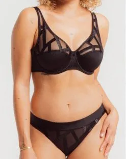 Soutien-gorge Plunge Louisa Bracq Série (Noir) -Soutien Gorge Soldes soutien gorge plunge louisa bracq serie noir 2