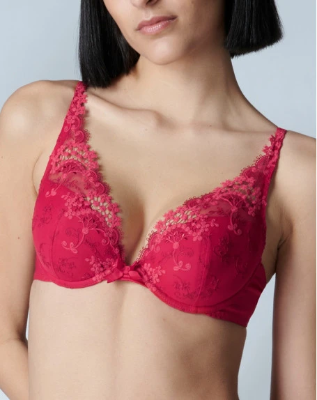Simone Perele Soutien-gorge Push-up Simone Pérèle Wish (Rubis Rose) 3 Simone Perele Soutien-gorge Push-up Simone Pérèle Wish (Rubis Rose)