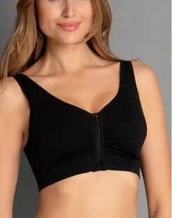 Soutien-gorge Sans Armature Moulé à Fermeture éclaire Anita Care Lynn (Noir)