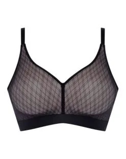 Soutien-gorge Triangle Sans Armature Chantelle Smooth Lines (Noir/Beige) -Soutien Gorge Soldes soutien gorge triangle sans armature chantelle smooth lines noirbeige 3