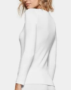 T-shirt Thermique Manches Longues Col Round Montant Impetus Thermo (Blanc) -Soutien Gorge Soldes t shirt thermique manches longues col round montant impetus thermo blanc 1