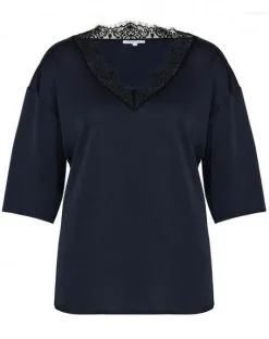 Simone Perele Top Manches 3/4 Simone Pérèle Satin Secrets (Pleine Lune) -Soutien Gorge Soldes top manches 34 simone perele satin secrets pleine lune 3