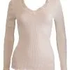 Top Manches Longues Oscalito 3404 (Ivoire) -Soutien Gorge Soldes top manches longues oscalito 3404 ivoire