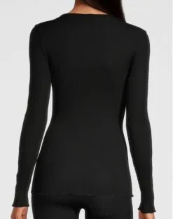 Top Manches Longues Oscalito 6656 (Noir) -Soutien Gorge Soldes top manches longues oscalito 6656 noir 2